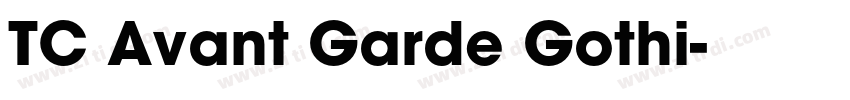 TC Avant Garde Gothi字体转换